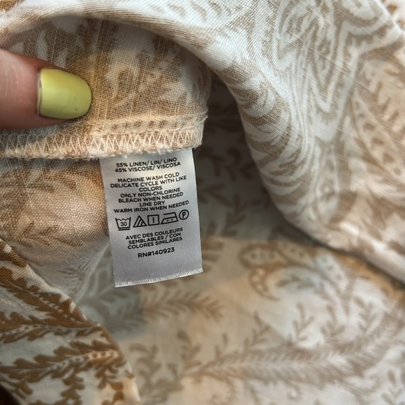 LOFT Cream and Tan Mini Dress - Picture 5 of 6